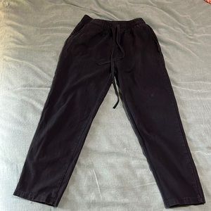 Black drawstring pants